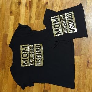 Mom Daughter Squad toddler (XS) and matching Mommy (XL) t-shirt set